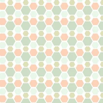 Hexagonal seamless pattern Ilustração Stock
