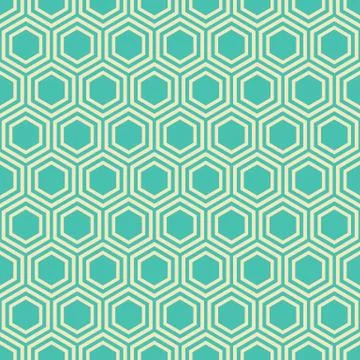 Hexagonal seamless pattern Stock Illustration