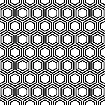 Hexagonal seamless pattern Stock Illustration