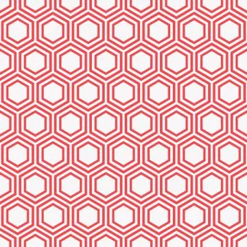 Hexagonal seamless pattern Stock Illustration