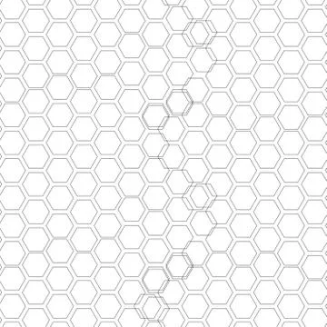 Hexagonal seamless pattern. Repeating geometric background with overlapped Illustrazione stock