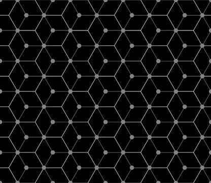 Hexagonal seamless vector pattern Stock Illustration