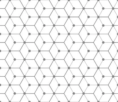 Hexagonal seamless vector pattern Stock Illustration