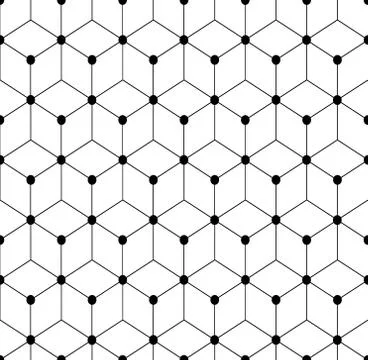 Hexagonal seamless vector pattern Stock Illustration