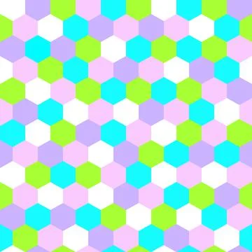 Hexagonal seamless vector pattern Illustration