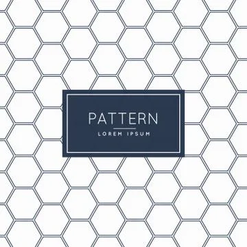 Hexagonal shape pattern background Stockillustratie