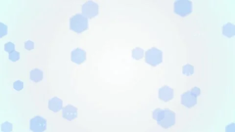 Hexagonal shapes floating seamless loop motion background Video stock 345075873