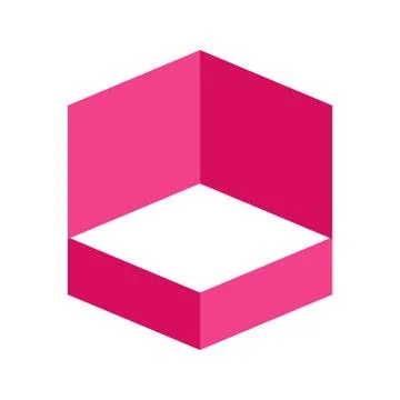 Hexagonal Space Block Symbol Design Stock Illustration