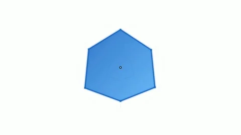 Hexagonal Spider Chart Data Visualization Animation on White Background Stock-Footage 333185668