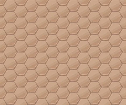 Hexagonal stone tiles Stock Illustration
