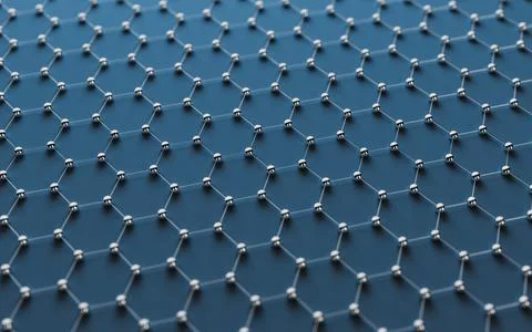 Hexagonal structure background, 3d rendering. 스톡 일러스트