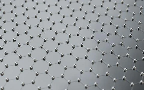 Hexagonal structure background, 3d rendering. Stock Illustration