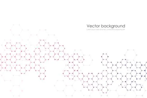 Hexagonal structure molecule dna of neurons system, genetic and chemical イラスト素材