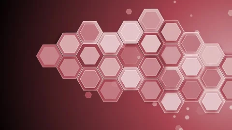 Hexagonal technology shape background animation, Abstract hexagonal pattern.. Stock Footage 329385212