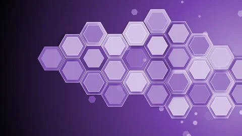 Hexagonal technology shape background animation, Abstract hexagonal pattern.. Stock Footage 329385265