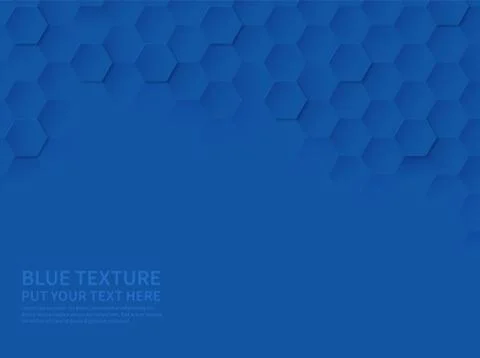 Hexagonal texture. Ocean blue honeycomb 3d geometric pattern, abstract tech イラスト素材