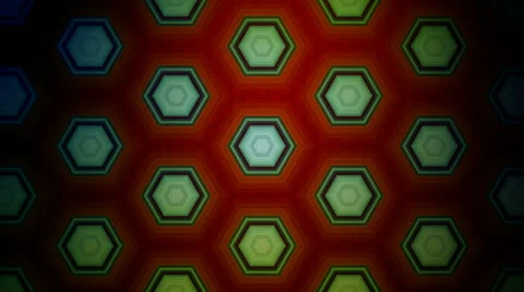 Hexagonal tile pattern Stock-Footage 45299913