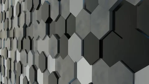 Hexagonal tiles animation Stock Footage 144206081
