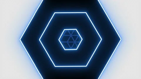 Hexagonal transition 02 Stock Footage 200974642