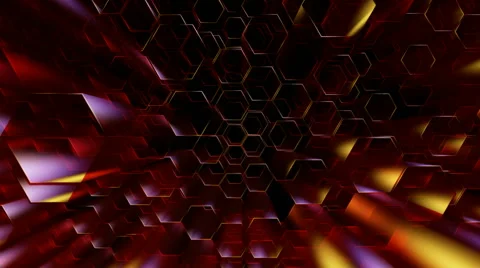 Hexagonal tube dance Stock Footage 46735043