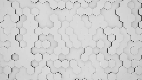 Hexagonal wall Stock Footage 147453110