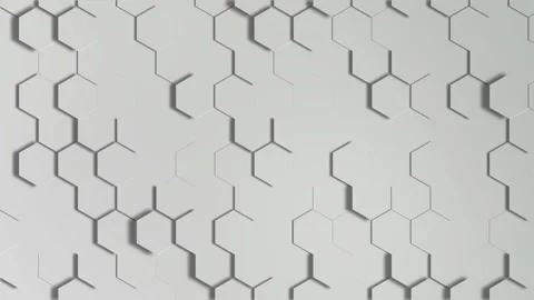 Hexagonal white gray minimal background. Stock-Footage 158054687