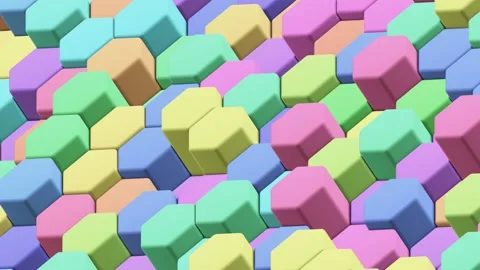 Hexagons 3D background Stock Footage 146469714