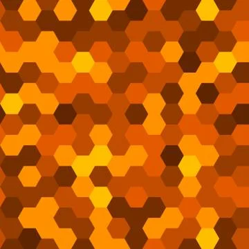 Hexagons Abstract Background. Geometric Seamless Pattern. Vector Stock Illustration