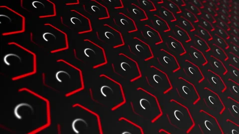 Hexagons and Circles Repeating Pattern Motion Background Stock Footage 168083184