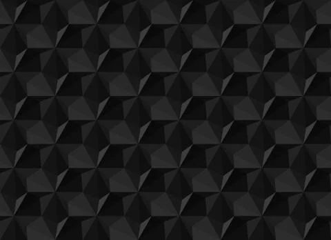 Hexagons and Triangles Seamless Pattern. Vector Geometric Abstract Background Stock Illustration