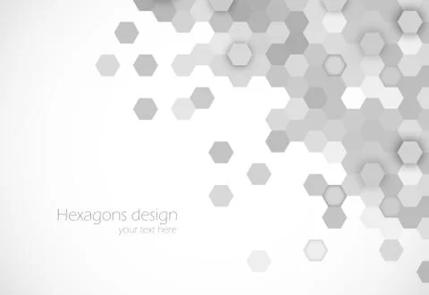 Hexagons background Stock Illustration