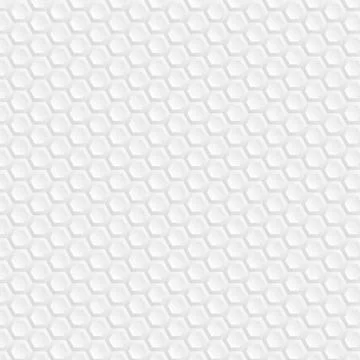 Hexagons. Background of white honeycombs. Bright and bright background for your Stock Illustration