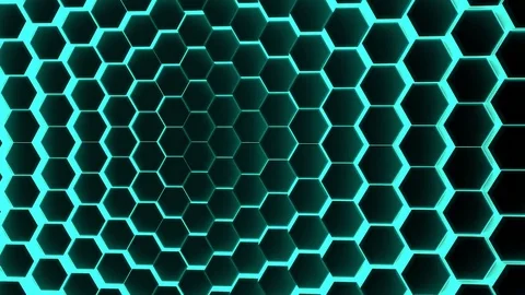 Hexagons corporate loop background Stock Footage 82696300