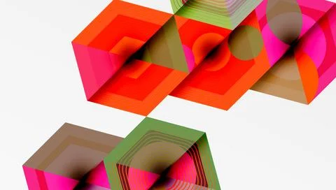 Hexagons design geometric abstract background Illustrazione stock