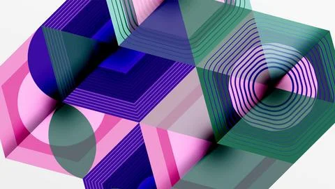 Hexagons design geometric abstract background Illustrazione stock