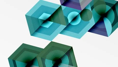 Hexagons design geometric abstract background Illustrazione stock
