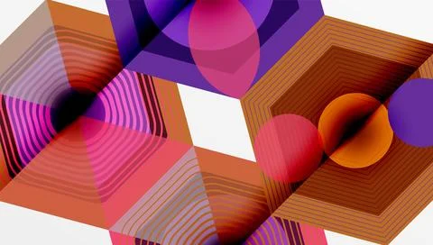 Hexagons design geometric abstract background Illustrazione stock