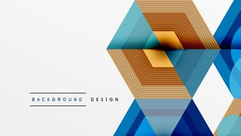 Hexagons design geometric abstract background Illustrazione stock