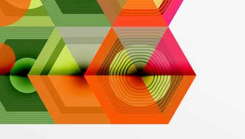 Hexagons design geometric abstract background 스톡 일러스트