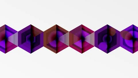 Hexagons design geometric abstract background Stock Illustration