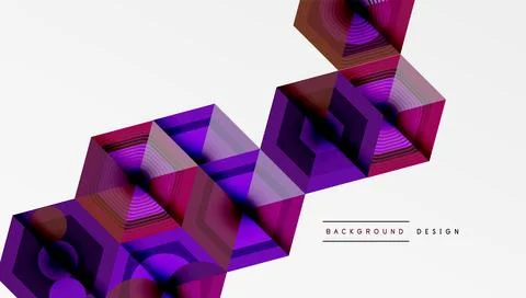 Hexagons design geometric abstract background Ilustración de archivo