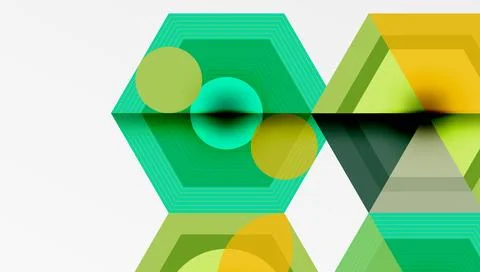 Hexagons design geometric abstract background 스톡 일러스트