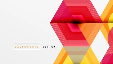 Hexagons design geometric abstract background Illustrazione stock