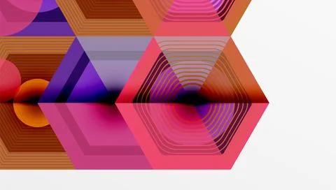 Hexagons design geometric abstract background 스톡 일러스트