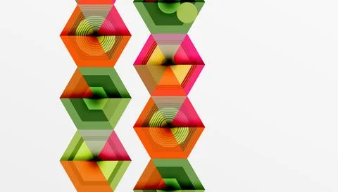 Hexagons design geometric abstract background イラスト素材