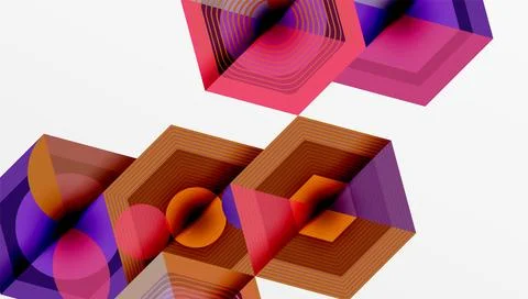 Hexagons design geometric abstract background Illustrazione stock
