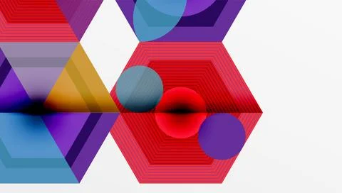 Hexagons, diamonds pattern. Geometric repeating hexagon background Stock Illustration