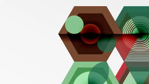 Hexagons, diamonds pattern. Geometric repeating hexagon background イラスト素材