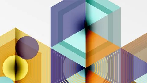 Hexagons, diamonds pattern. Geometric repeating hexagon background Illustrazione stock