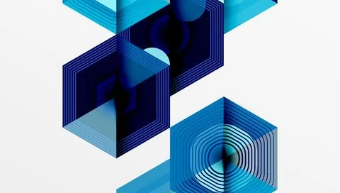 Hexagons, diamonds pattern. Geometric repeating hexagon background イラスト素材